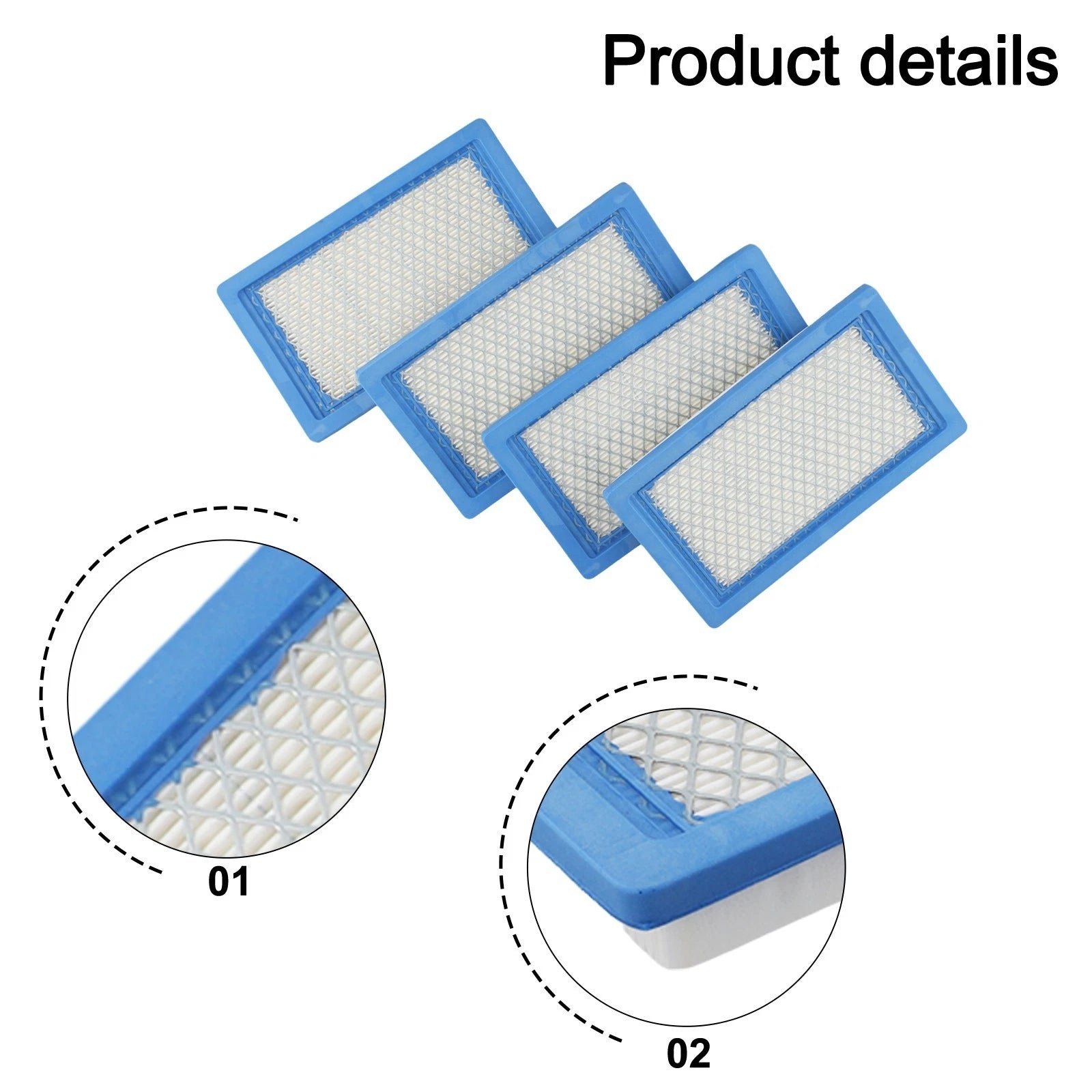 Air Filter Kit Set of 4 for Kawasaki Lawn Mowers (Fits )