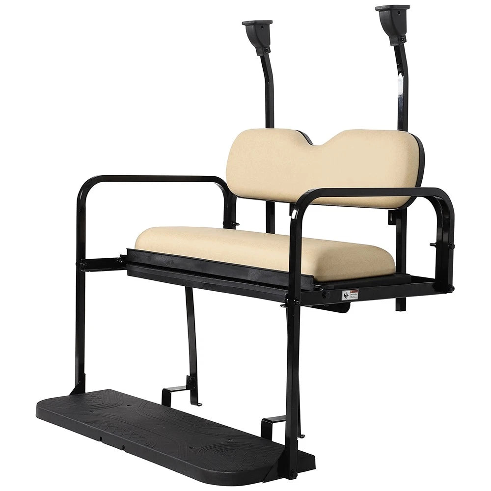 Buff Rear Flip Seat Kit for Club Car Precedent Golf Cart (2004–Present)