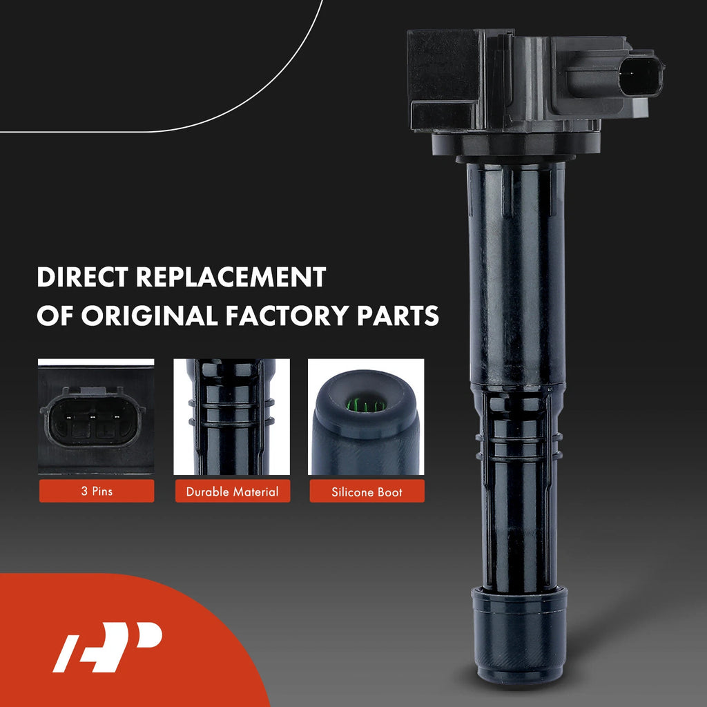 Set of 4 Ignition Coils & 4 Iridium Spark Plugs for Honda CR-V (2015–2019)
