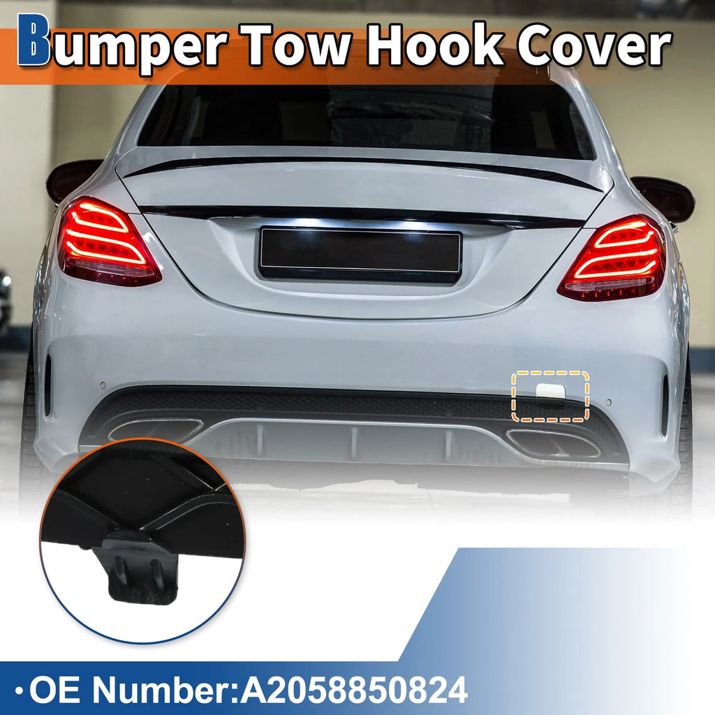 Tow Hook Cover for Mercedes-Benz C-Class (2015–2021) No.A2058850256 White