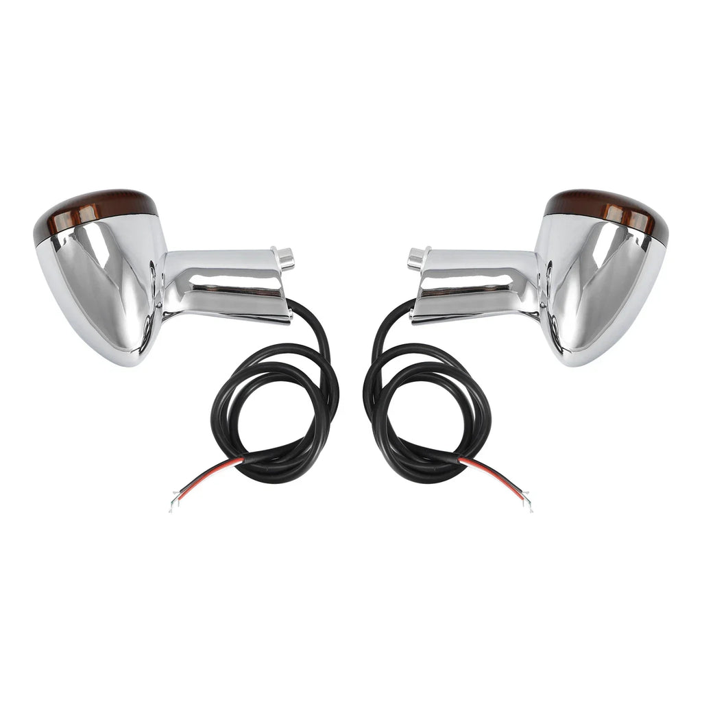 Chrome LED Rear Turn Signal Lights for Harley Sportster 883 XL1200 (1992-Up)