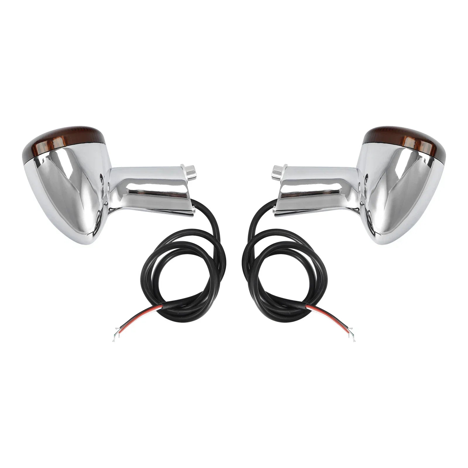 Chrome LED Rear Turn Signal Lights for Harley Sportster 883 XL1200 (1992-Up)