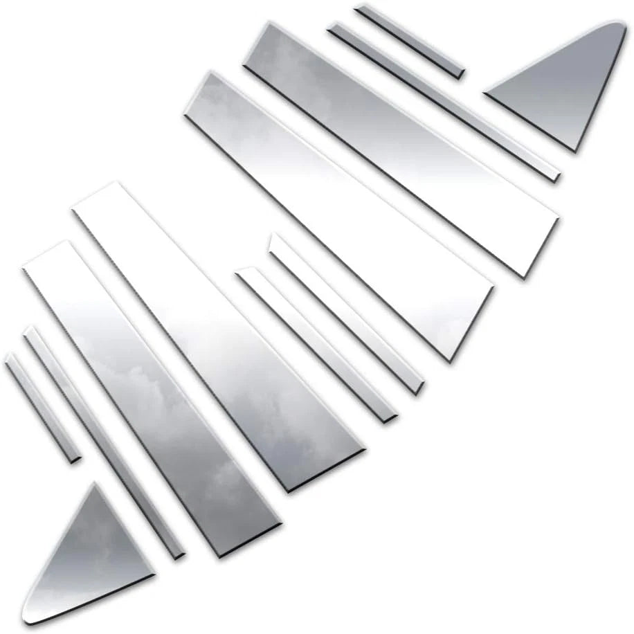 Polished Pillar Post Trim Kit for Toyota Corolla Sedan (2020–2022)