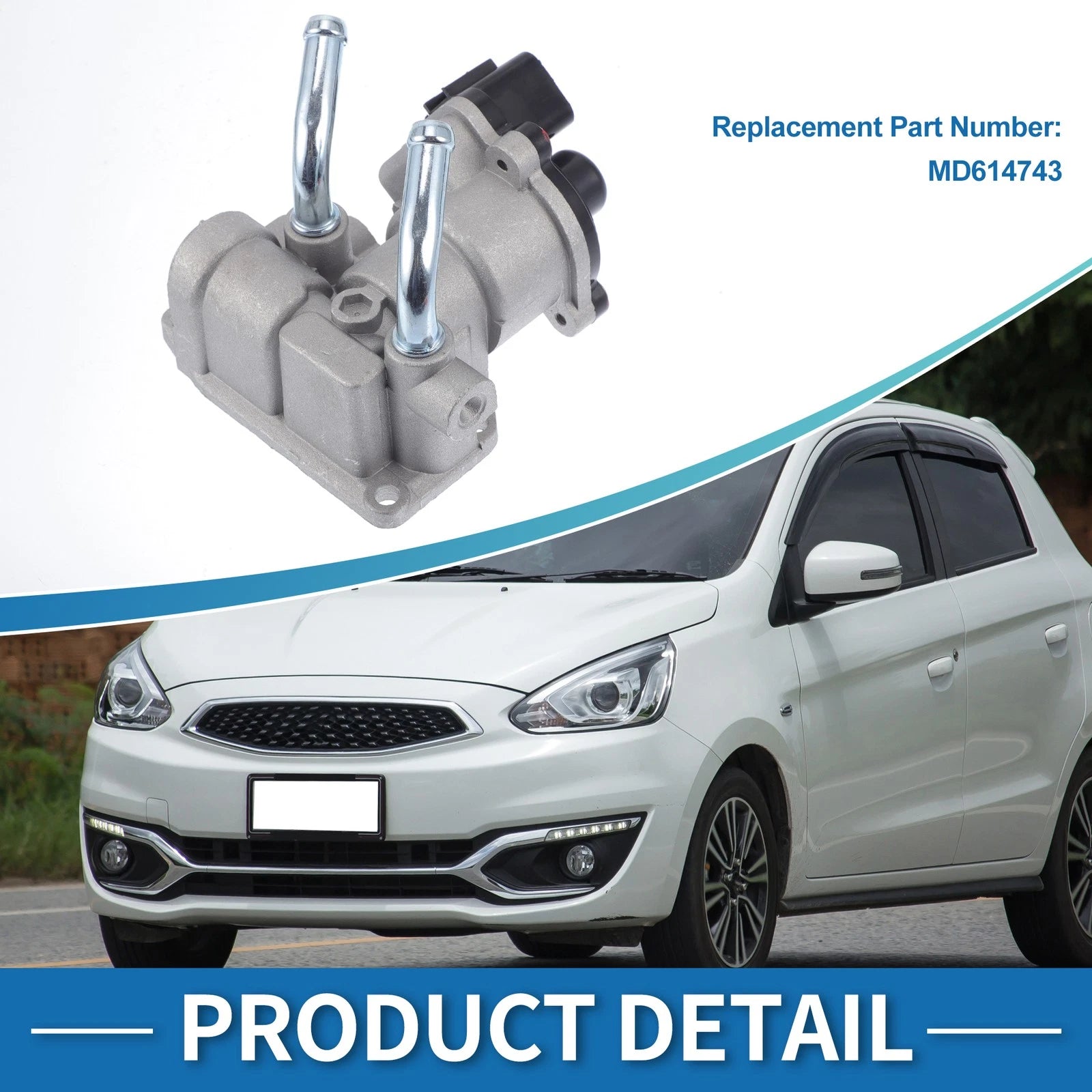 Idle Air Control Valve for Mitsubishi Mirage (1997–2002) No.MD614743