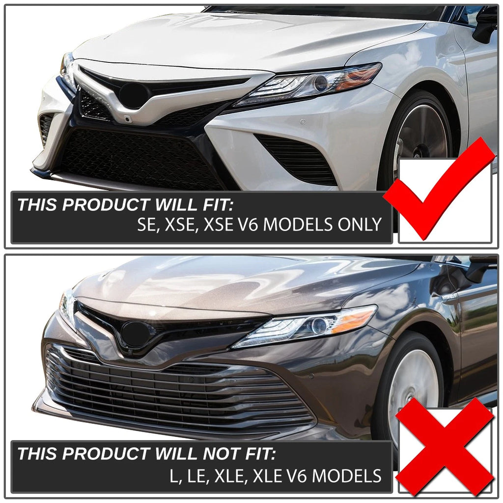Fog Lights with Bezel & Switch for Toyota Camry SE XSE (2018–2020)