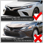 Fog Lights with Bezel & Switch for Toyota Camry SE XSE (2018–2020)
