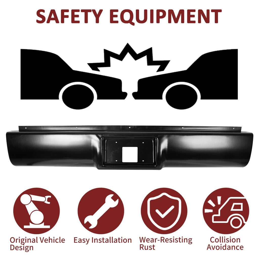 Rear Bumper Roll Pan for Chevrolet GMC C1500 K1500 (1988–1998)