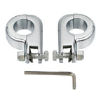 Chrome 1.25" Foot Pegs Mounting Kit for Harley