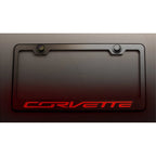 Polished License Plate Frame Replacement with Yellow LED for 2014–2017 Corvette