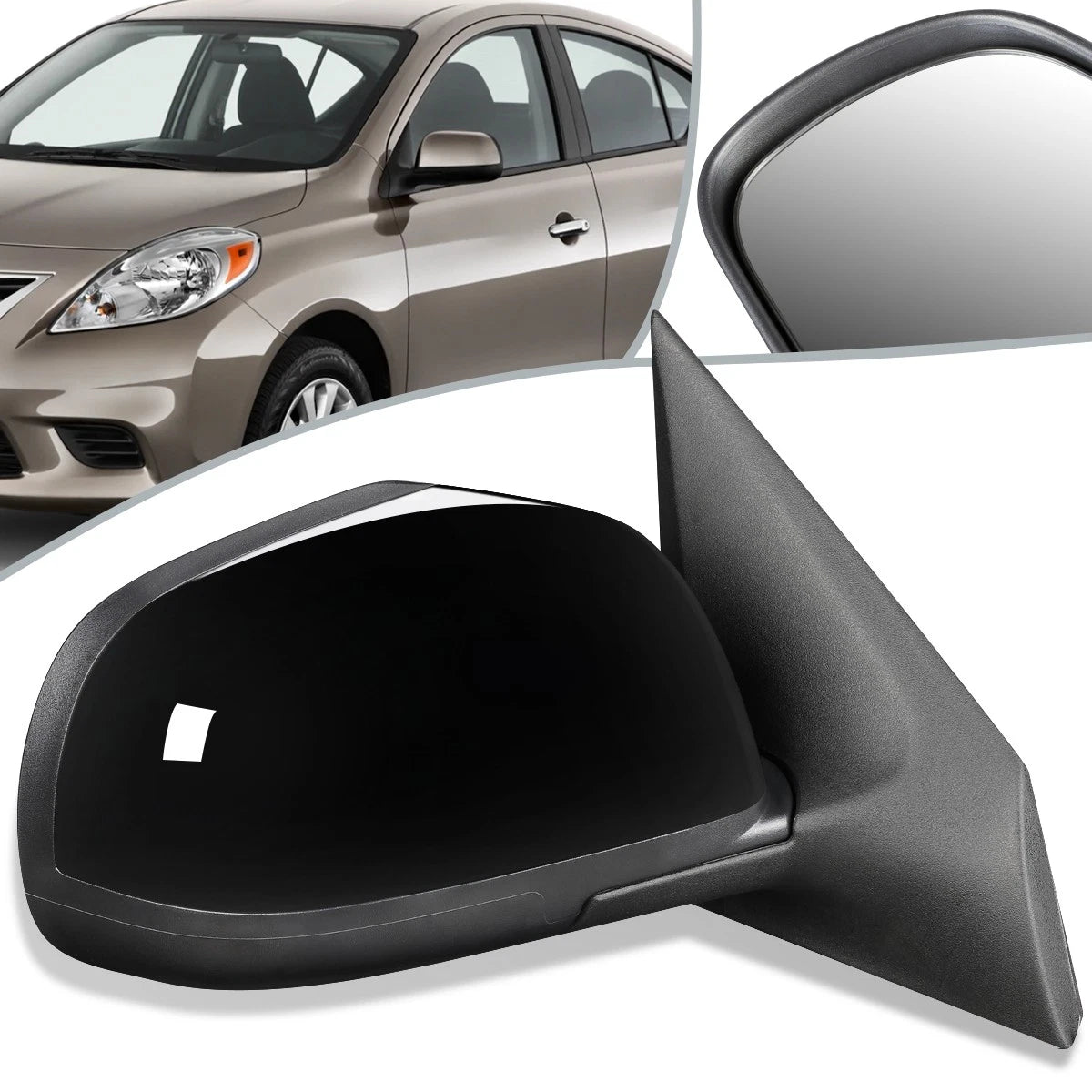 OE Style Powered Side View Door Mirror Right for Nissan Versa (2012–2014) NI1321227