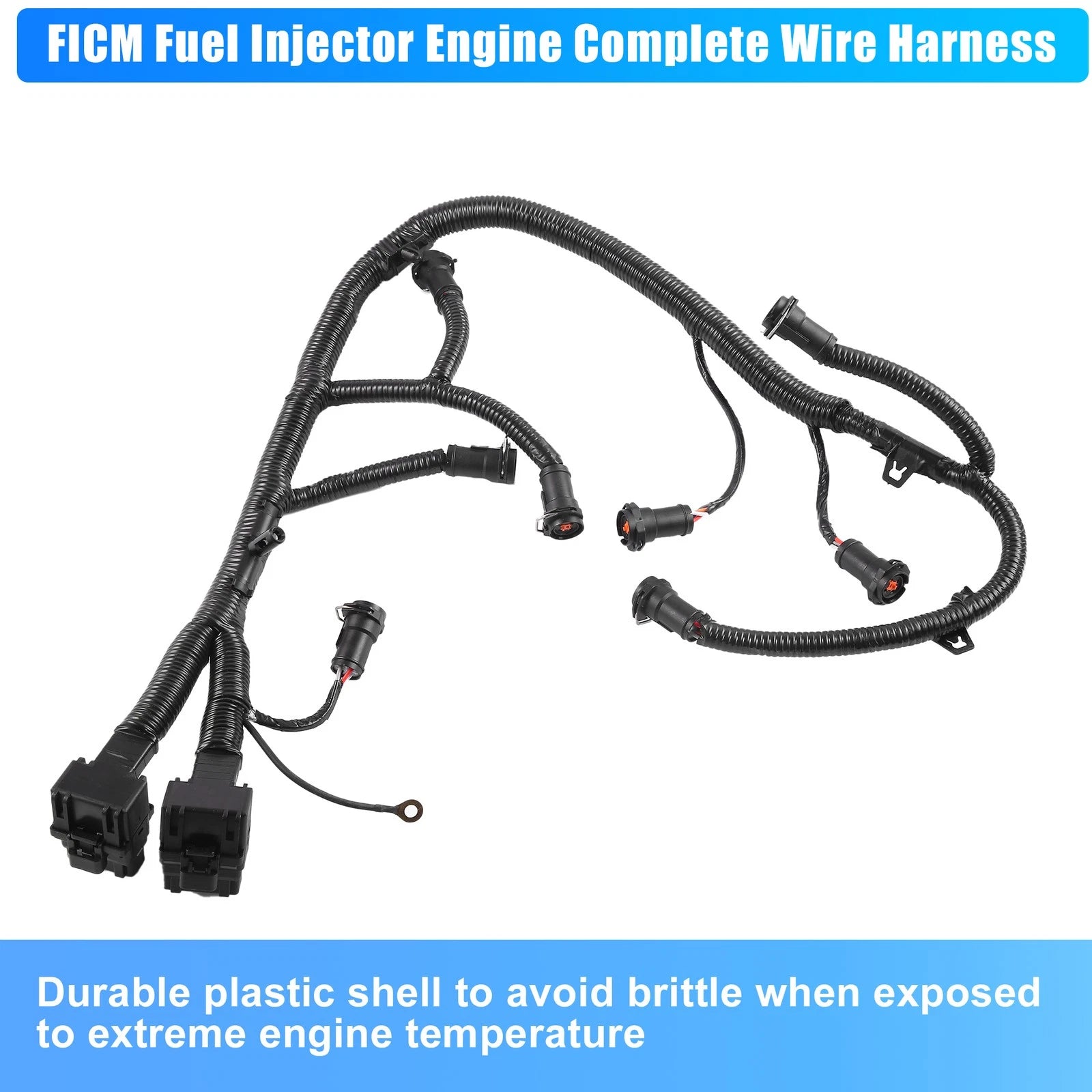 FICM Fuel Injector Wiring Harness for Ford Powerstroke V8 Diesel (2003–2007) 5C3Z9D930A