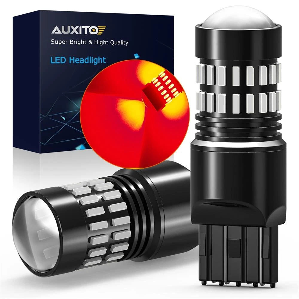 Set of 4 AUXITO 7444 7443 7440 7441 LED Brake Stop Light Bulbs Red