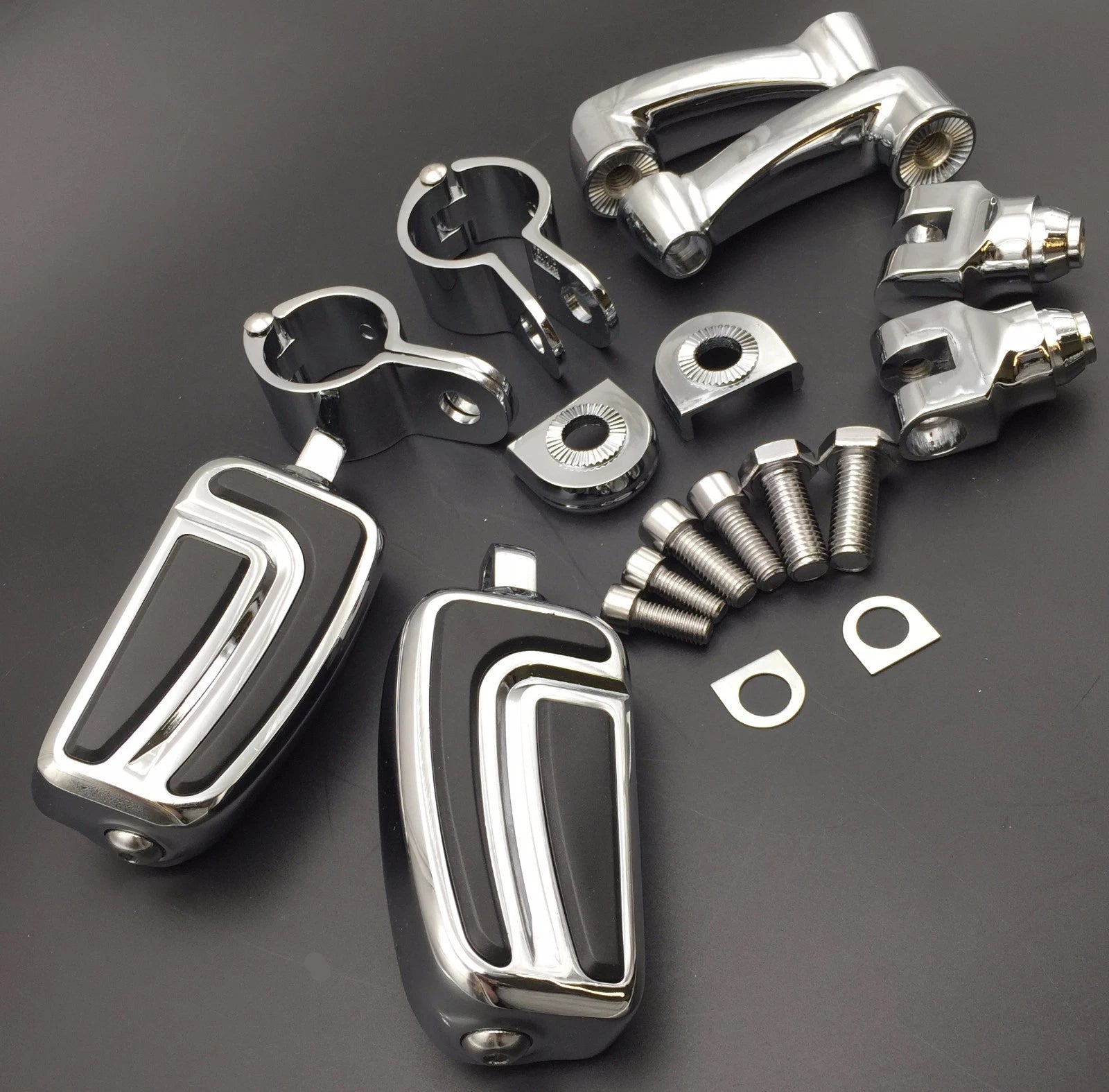 Adjustable AirFlow Footrest for Yamaha V-STAR, Roadstar, Suzuki Boulevard (1.5")