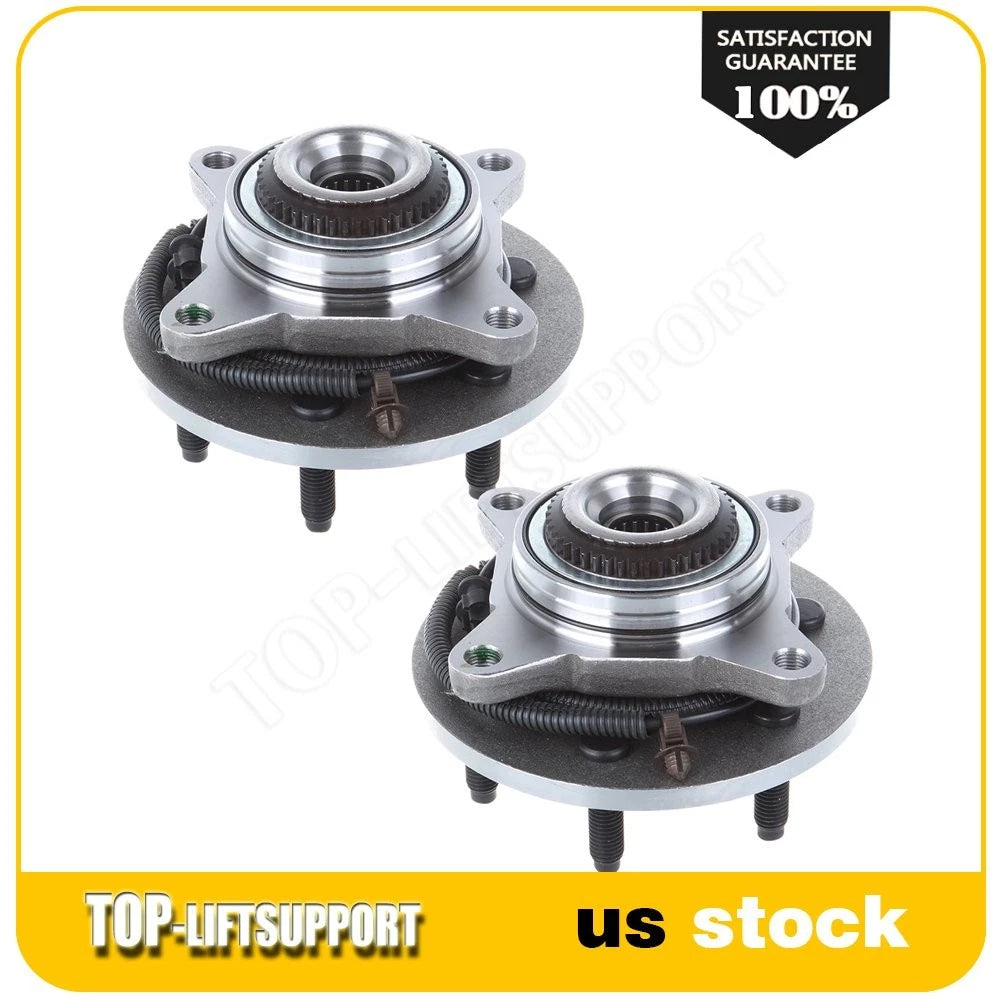 2X Front Wheel Hub & Bearing Assembly for Ford F150, Expedition, Lincoln Navigator