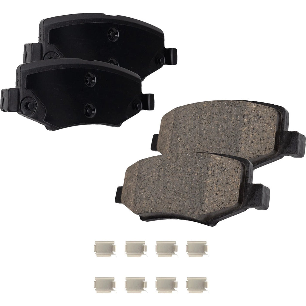 Rear Brake Disc Rotors and Pads Kit for Jeep Wrangler JK (2018)