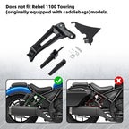 Passenger Footpegs Footrest Bracket for Honda Rebel 1100 CMX1100 (2021–2025)