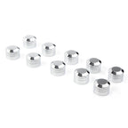 CNC Inner 9mm Motor Bolt Topper Caps Cover for Harley (Chrome)