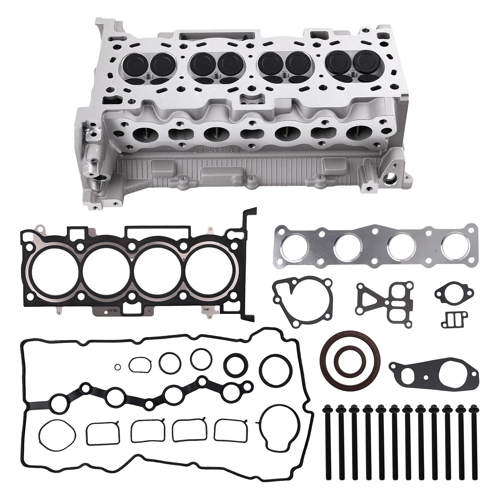 Cylinder Head Assembly & Gasket Bolts Kit for Hyundai Santa Fe (2013–2018)