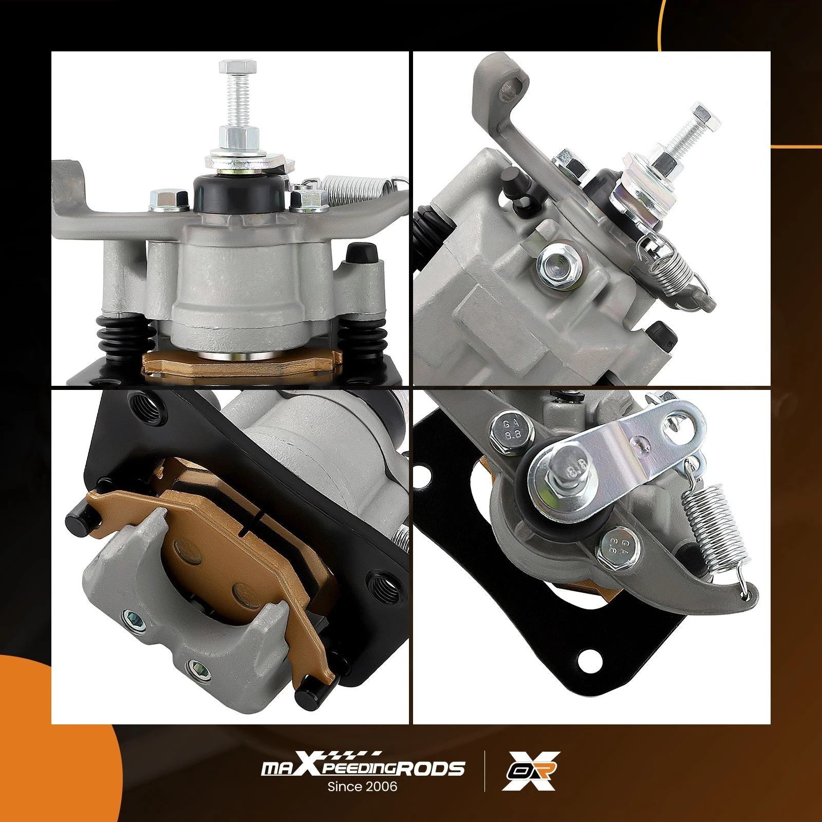Set of 2 Rear Brake Calipers with Pads for Kawasaki Mule PRO-DX (2016–2023)