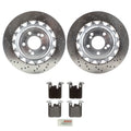 SHW Rear Rotors & Bosch Quietcast Disc Brake Pad Kit for BMW F87 M2 (2018–2020)