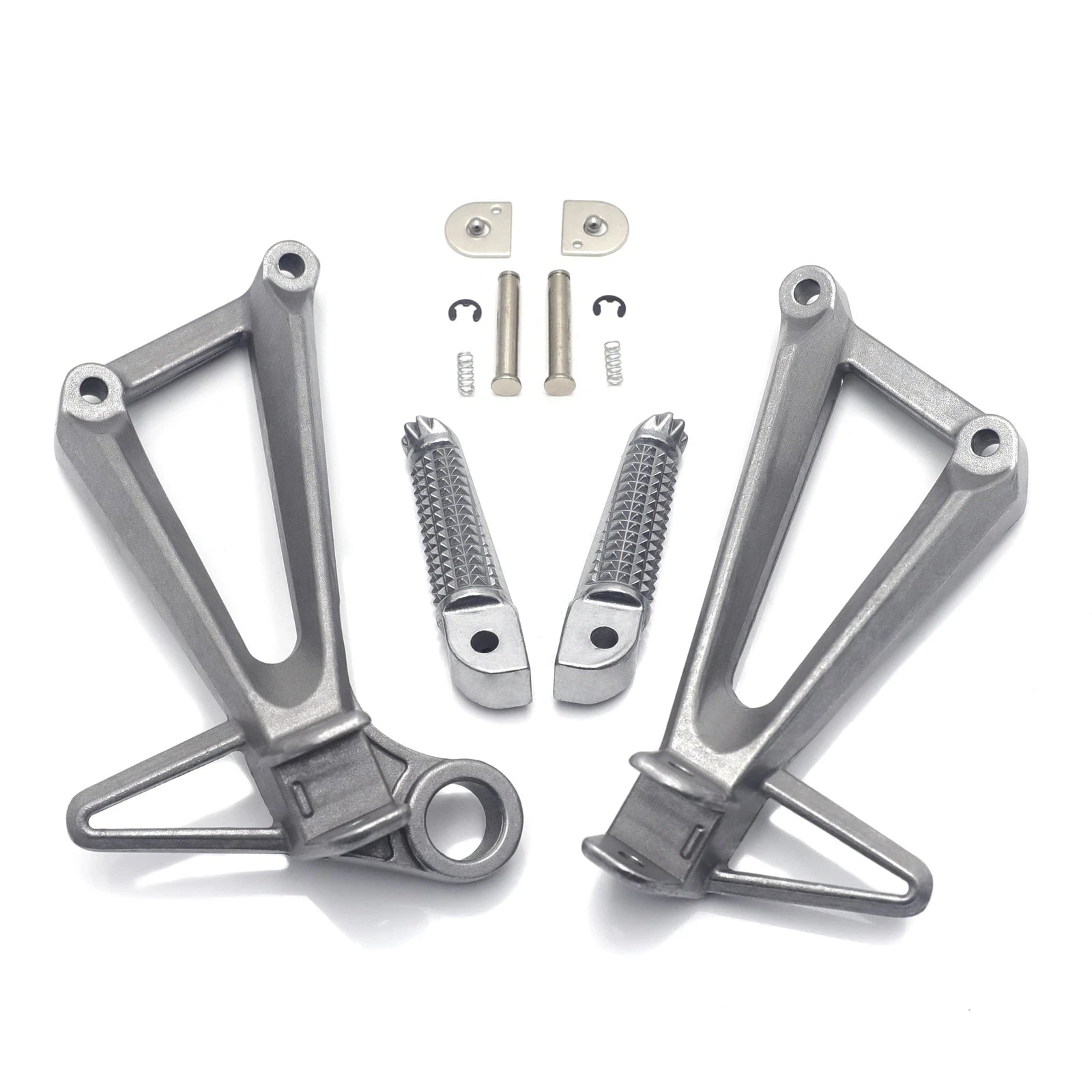 Rear Silver Footpeg Footrest Bracket for Yamaha YZFR3 MT03 (2015–2025)