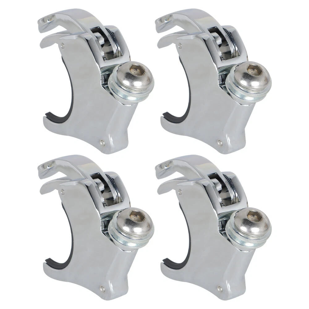 Set of 4 Windshield Clamps for Dyna FXDB (2002–2016) 49mm