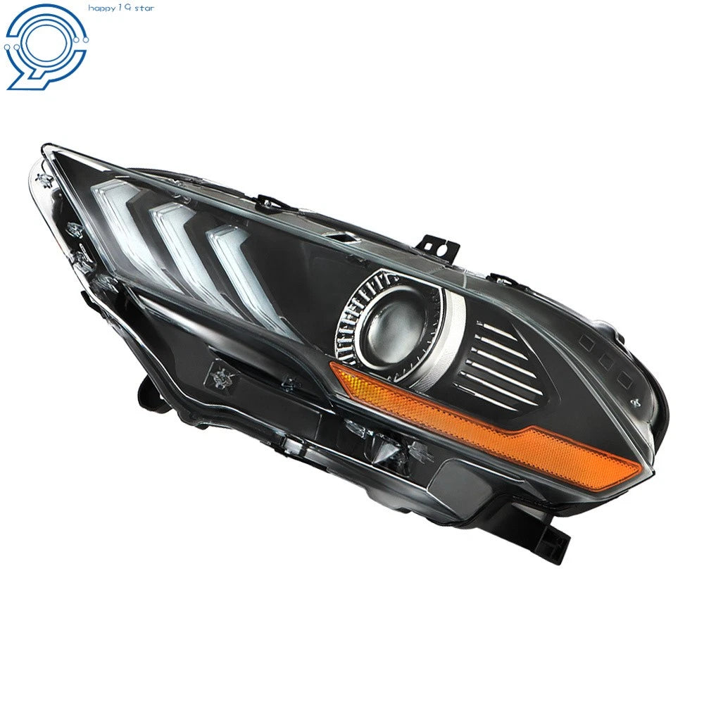 Black Projector Headlight with Clear LED for Ford Mustang (2018-2020)
