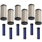 6x Outer & Inner Air Filter for John Deere RE68048 RE68049 (Wix 46489–46490)