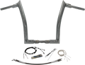 1-1/2" Chrome EZ Install Pointed Top Handlebar Kit for Harley