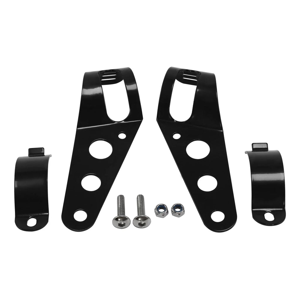 Headlight Mount Bracket 35mm-43mm for Motorcycle Fork Chopper Cafe Racer Black