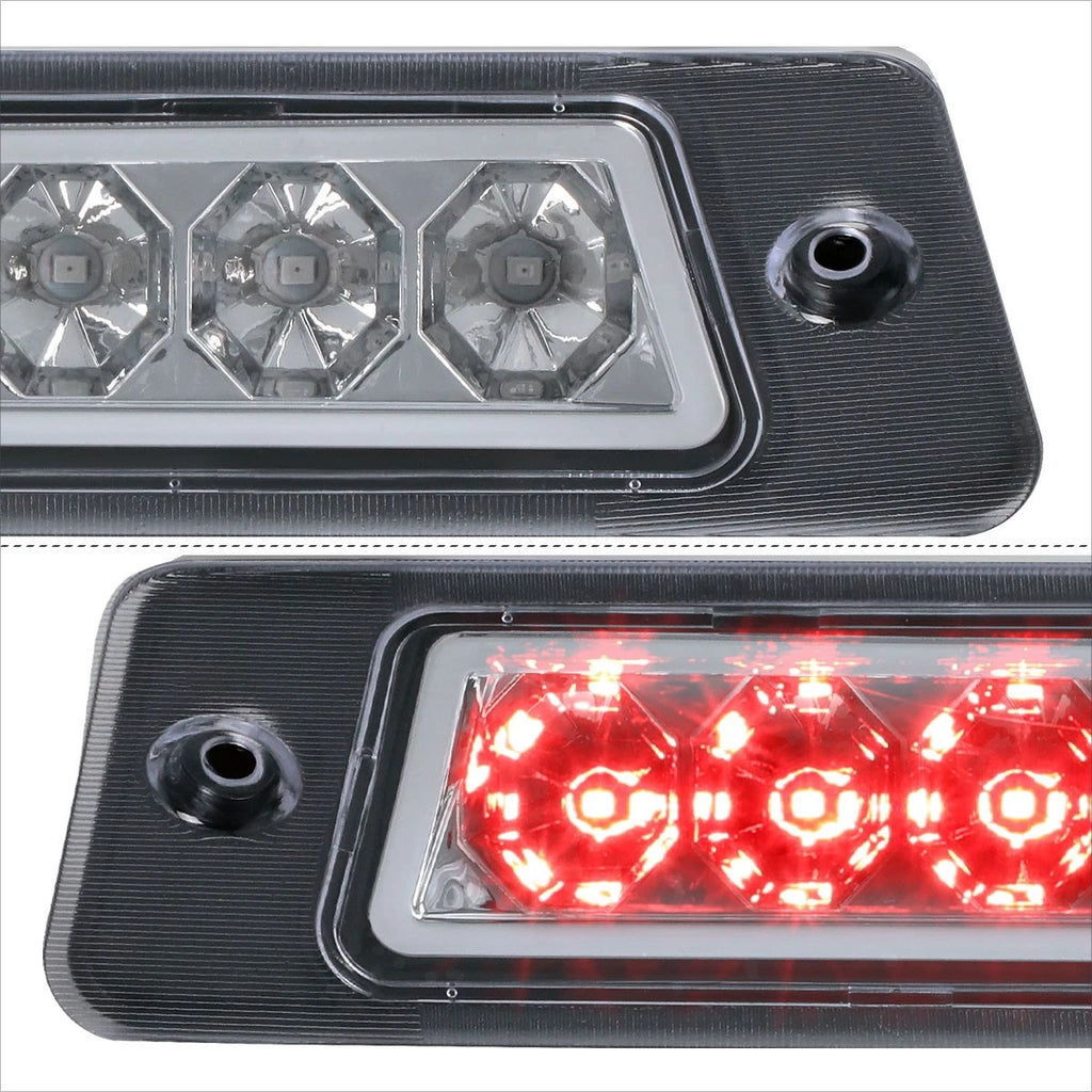 LED 3rd Tail Brake Light Chrome for Ford Mustang LX Hatchback (1987–1993)