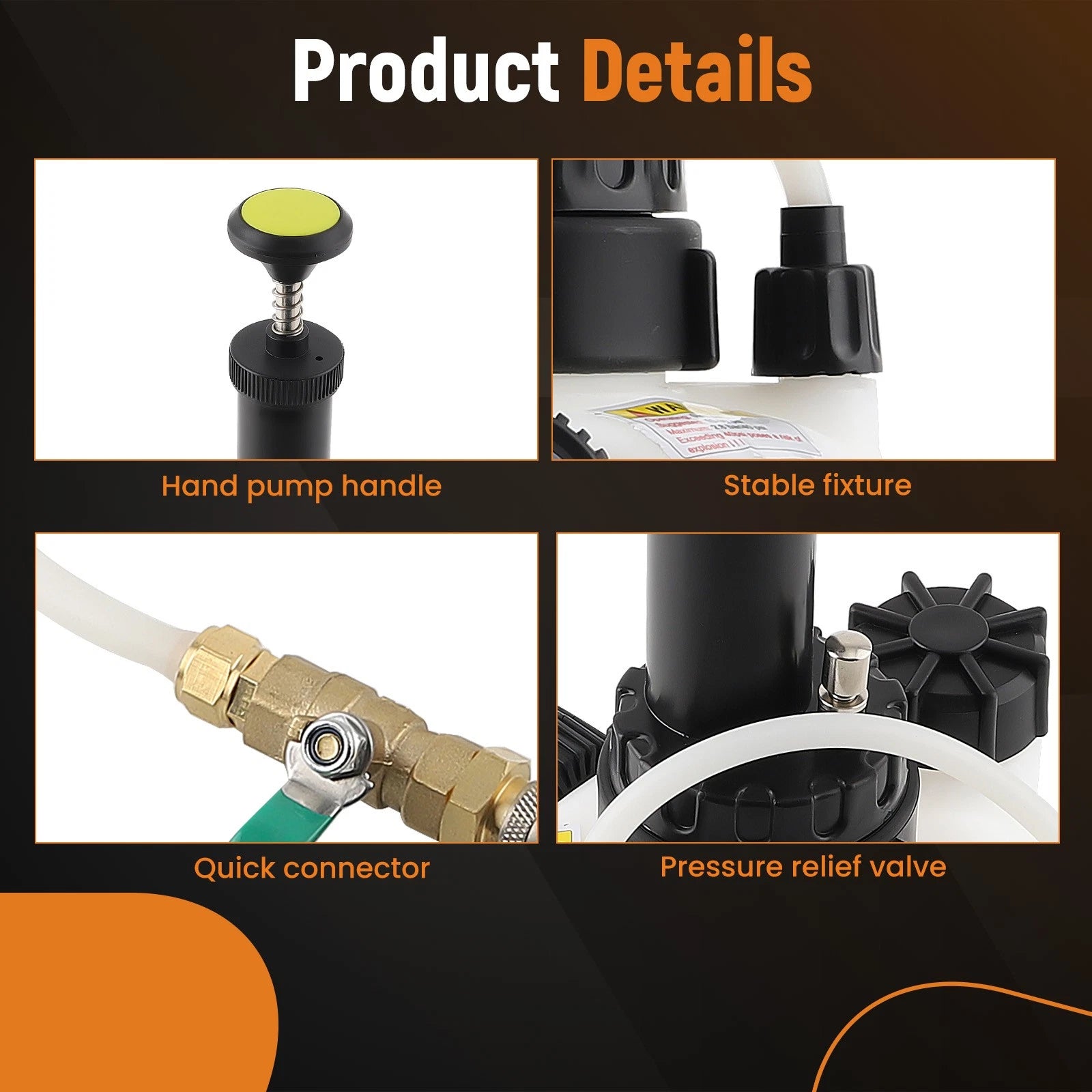 Manual Transmission Oil Filling System Fluid Pump Tool for 3L Set (8 Adapters)