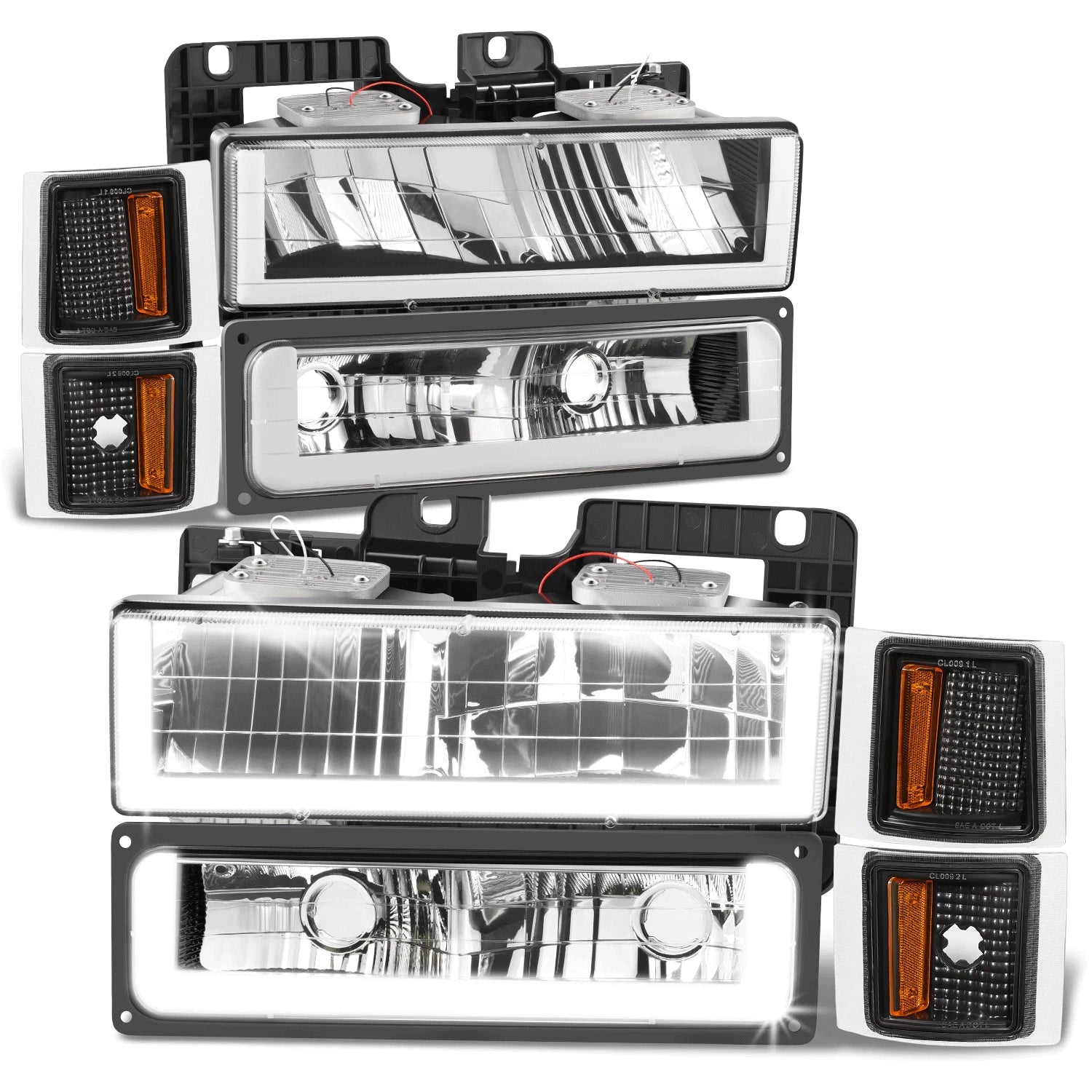 LED Headlight, Bumper Signal & Corner Lamps for Chevy C/K (1994–2000)