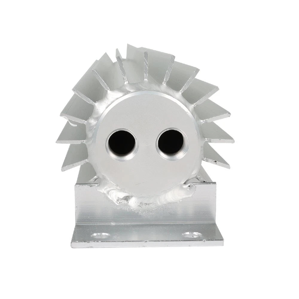 18" Dual Pass Aluminum Finned Transmission Oil Cooler for Universal Fit