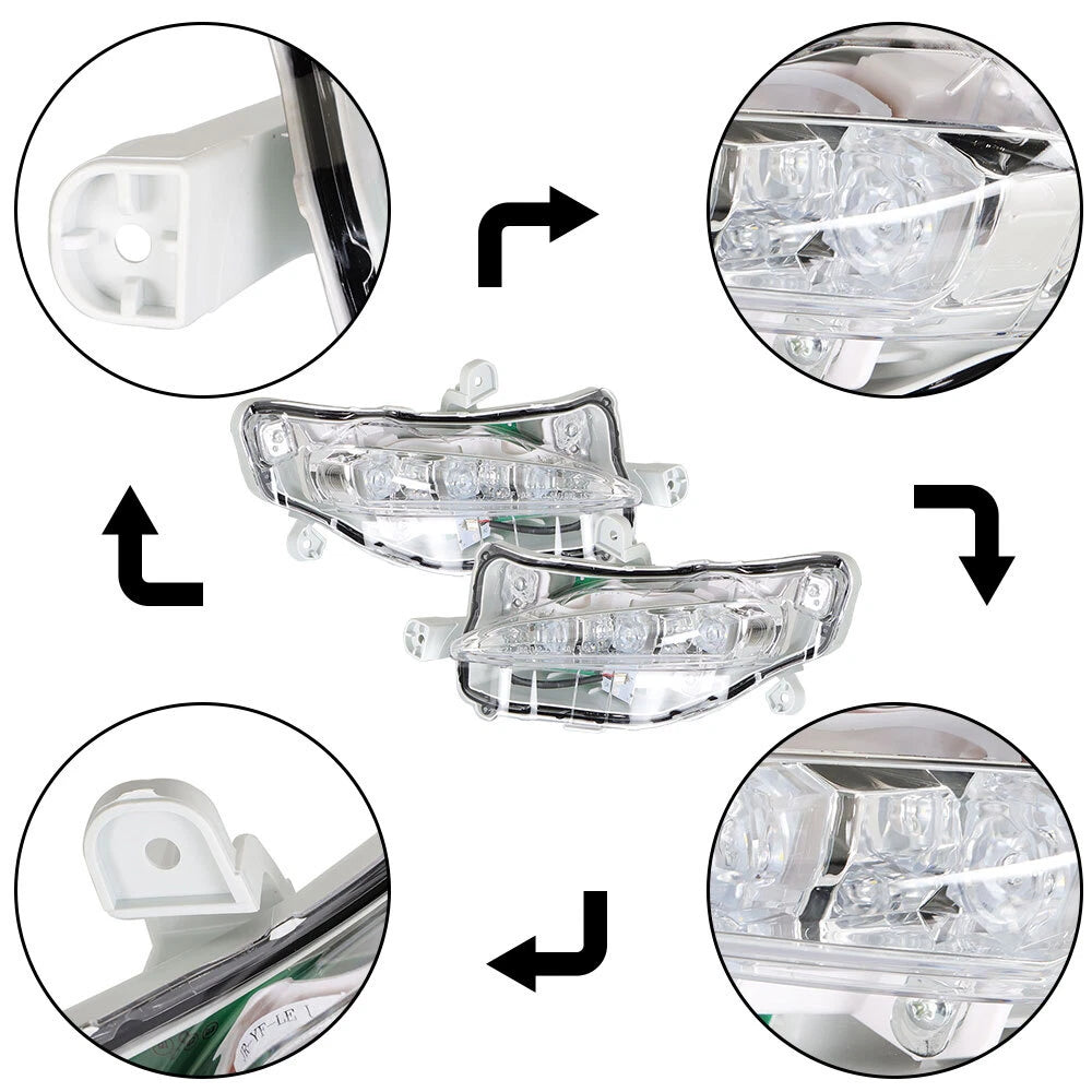 Pair of LED Fog Lights for Toyota Corolla (2017–2019)
