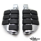 Chrome Dually Footpegs for Yamaha Road Star Warrior (2002–2009)