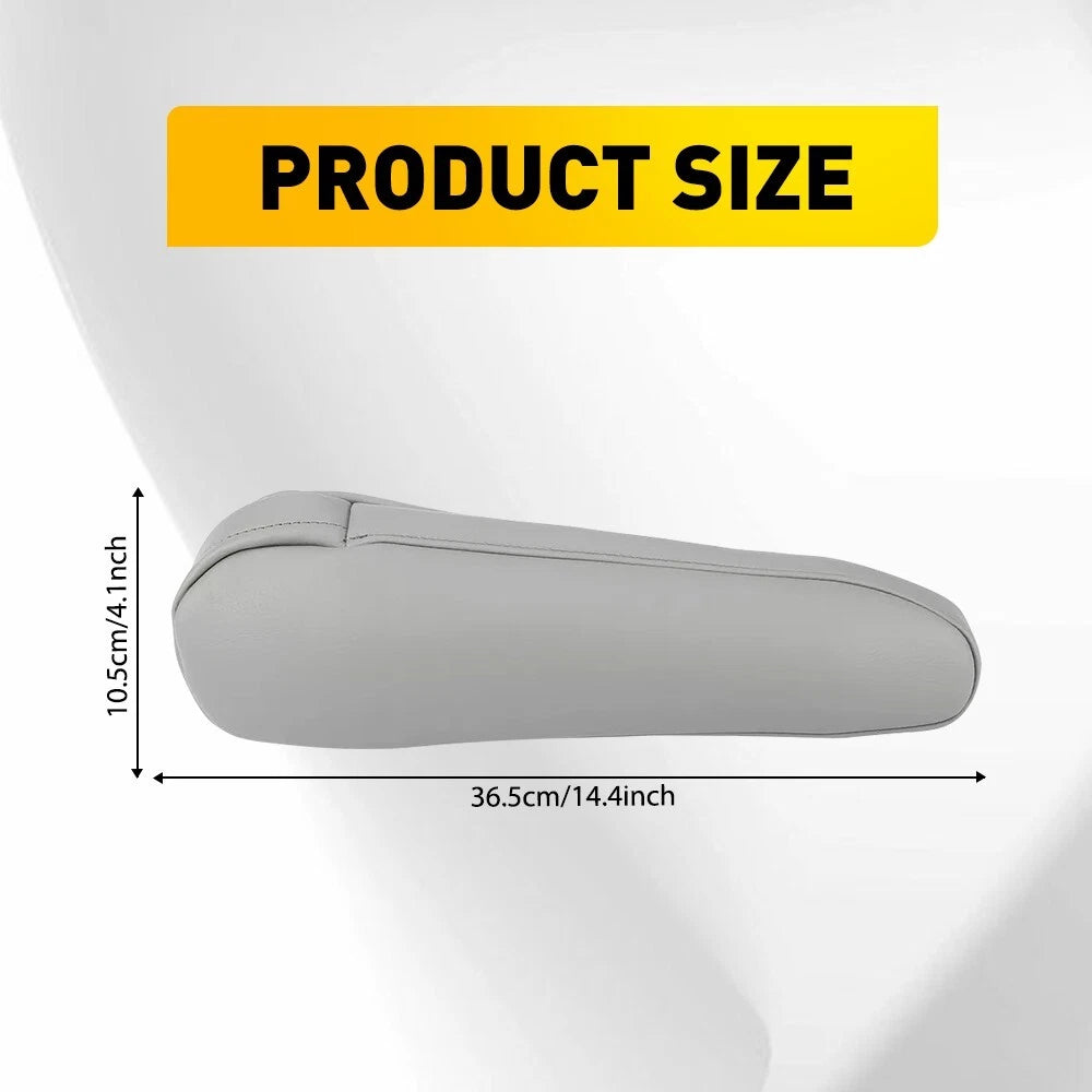 2X Front Seat Armrest Covers for Toyota Sienna (2011-2017) Light Gray