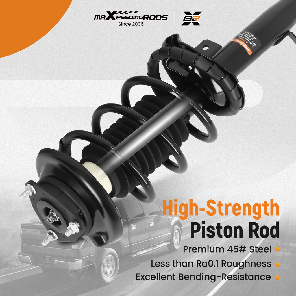 2X Front Complete Struts w/ Coil Springs for Ford Focus (2000-2005)