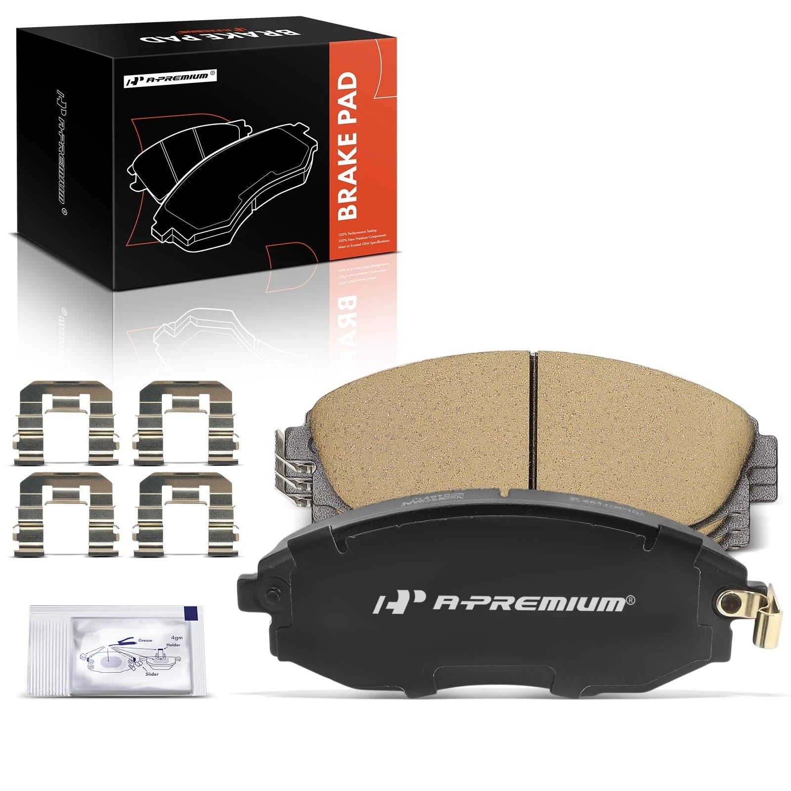 Set of 4 Front Ceramic Brake Pads for Suzuki Verona Chevrolet Epica (2004–2006)