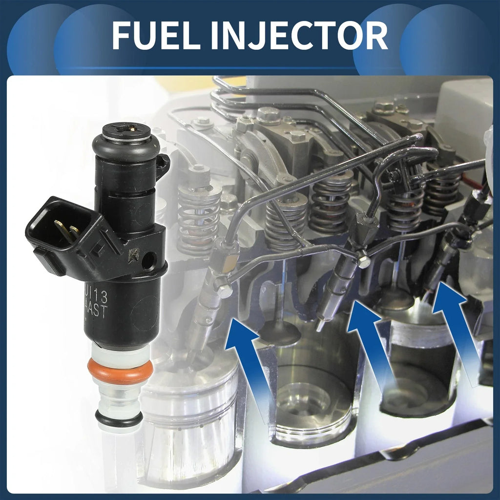 Fuel Injector Set for Honda Accord 2003-2007 2.4L 3.0L - 4 x Black Injectors