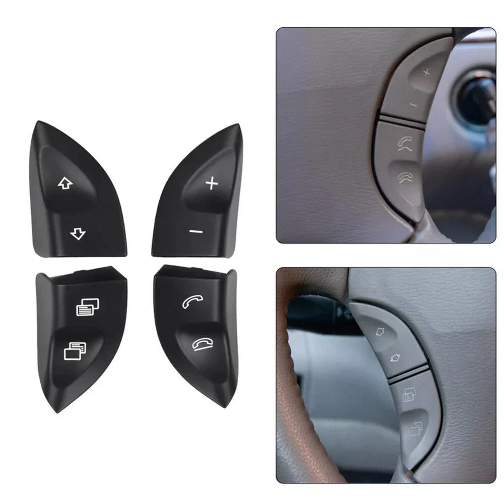 Steering Wheel Control Button Switch Cover for Benz S-Class W220, CL-Class W215 (2000-2006)