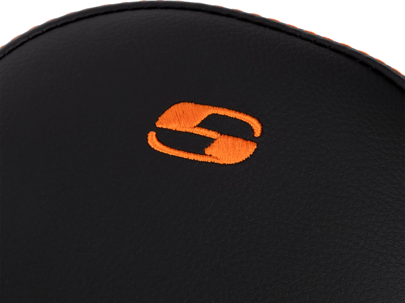 SADDLEMEN Step-Up Seat for FLH/FLT (2008–2023) - Front Lattice Stitch, Orange Stitch