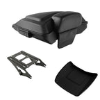 Matte Black Razor Trunk Backrest Mounting Rack for Harley Touring (2014–2026)