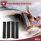 Set of 4 Car Door Pillar Window Trim for Toyota Tacoma (2024–2025) Black