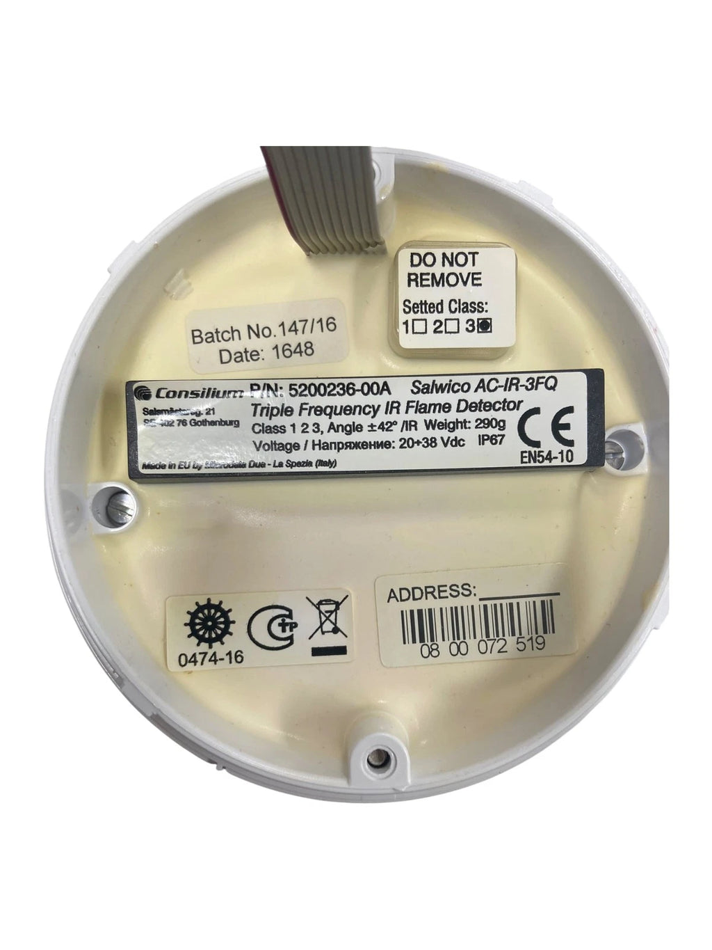 Salwico AC-IR-3FQ Triple Frequency IR Flame Detector for Consilium (5200236-00A)