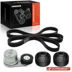 Set of 4 Serpentine Belt Drive Components for Chevy Silverado (2014–2016)