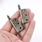 2X Butt Hinge for Wooden Box Cabinet Door (Antique Bronze)