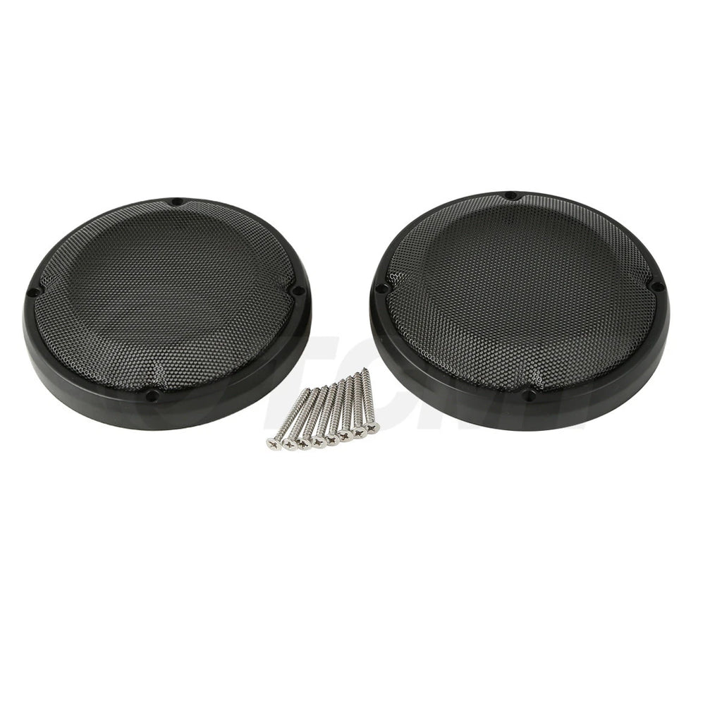 6.5" Saddlebag Lid Speaker Grills for Harley Touring Road Glide (1983–2024)