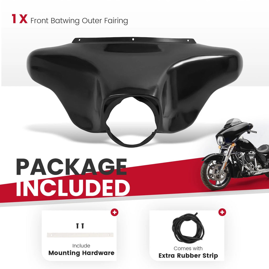 Front Outer Batwing Fairing for Harley Davidson Electra Glide (1996-2013)