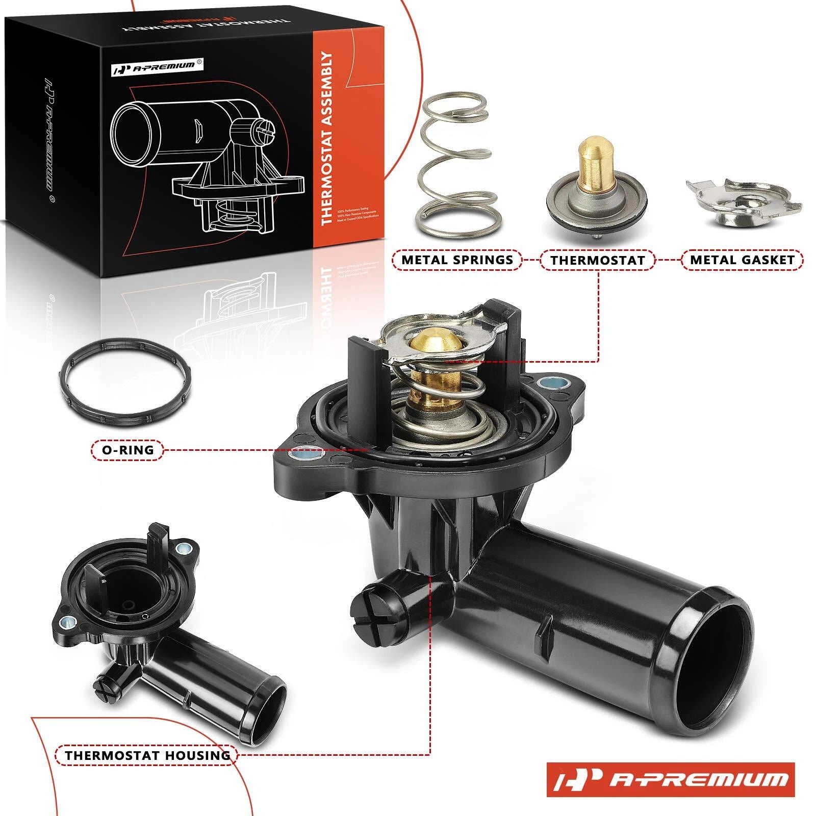 Thermostat Housing Assembly for Jeep Grand Cherokee Wrangler (2007–2018)